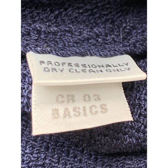 VTG St. John Basics Navy Blue Knit High-Rise Wide-Leg Pants Size 6 RA10141 - Picture 4 of 5